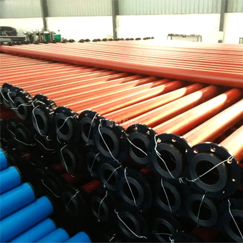  Super wear-resistant composite pipe with steel mesh framework